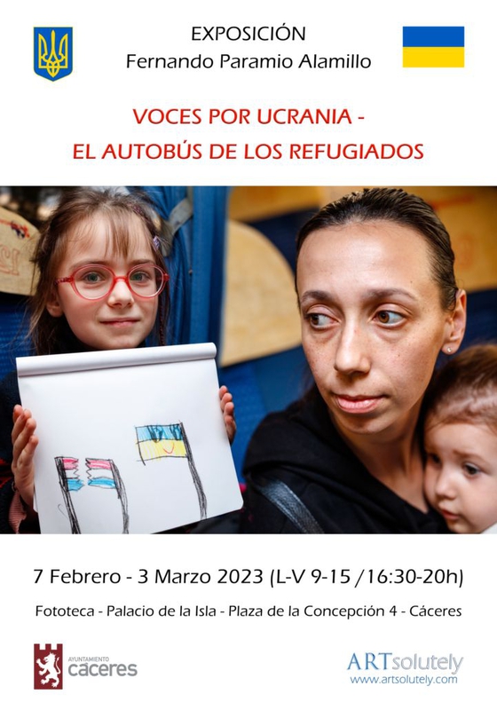 El Palacio de la Isla muestra el viaje de refugiados ucranianos a España con la exposición ‘Voces por Ucrania – El autobús de los refugiados’
