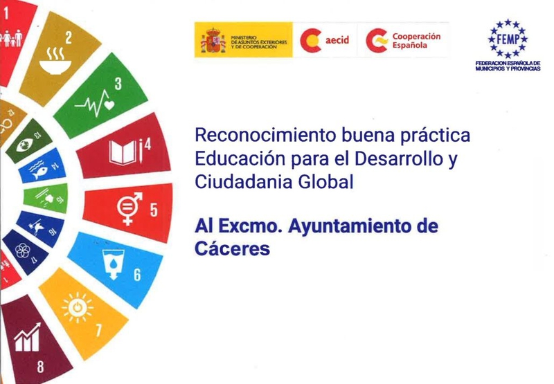 El Ayuntamiento de Cáceres ha sido reconocido por la FEMP en materia educativa para la consecución de proyectos de sensibilización