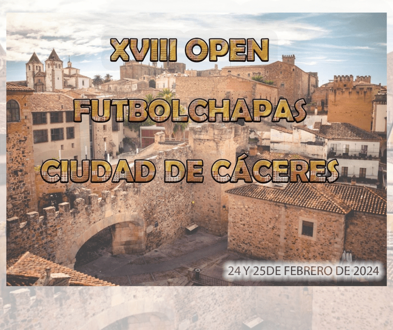 Los mejores jugadores de fútbolchapas se darán cita este fin de semana en Cáceres en el XVIII Open Ciudad de Cáceres