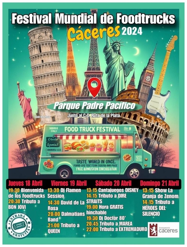 Comidas del mundo se dan cita en el Festival Mundial de Foodtrucks