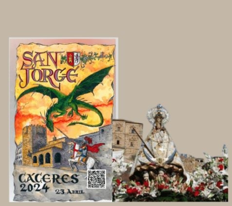 Cáceres se prepara para vivir dos de sus grandes celebraciones, San Jorge y la bajada de la Virgen de la Montaña