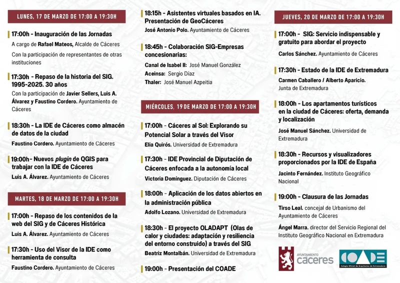 El Ayuntamiento celebra el 30 aniversario del Servicio de Información Geográfica (SIG) con unas jornadas divulgativas
