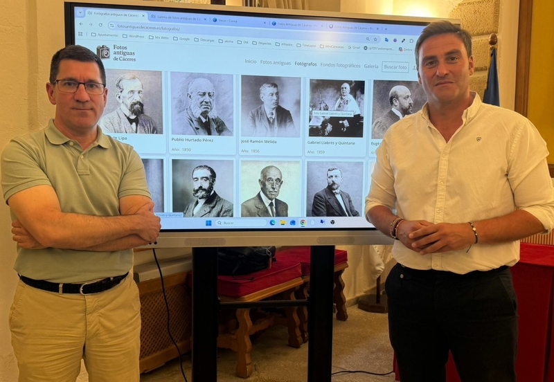 El Ayuntamiento colabora en la difusión de fotografías antiguas de Cáceres que están recopiladas en una web
