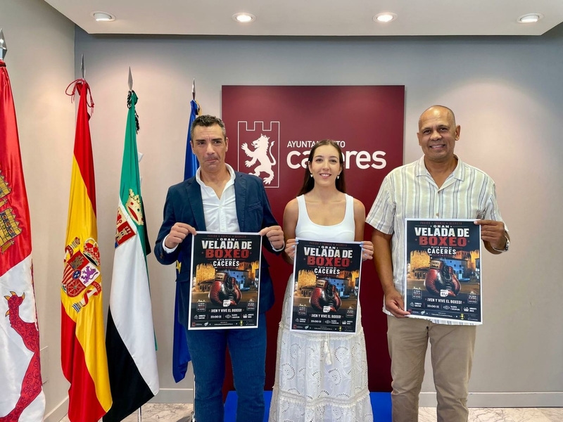 El Ayuntamiento de Cáceres trae este sábado 13 una velada de boxeo a la ciudad