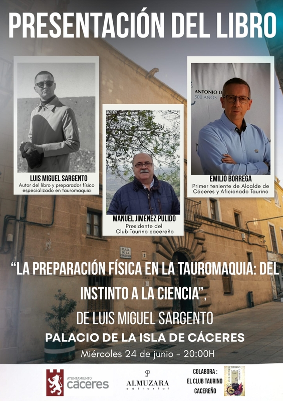 El Palacio de la Isla acoge la presentación del libro “La preparación física en la tauromaquia: del instinto a la ciencia”