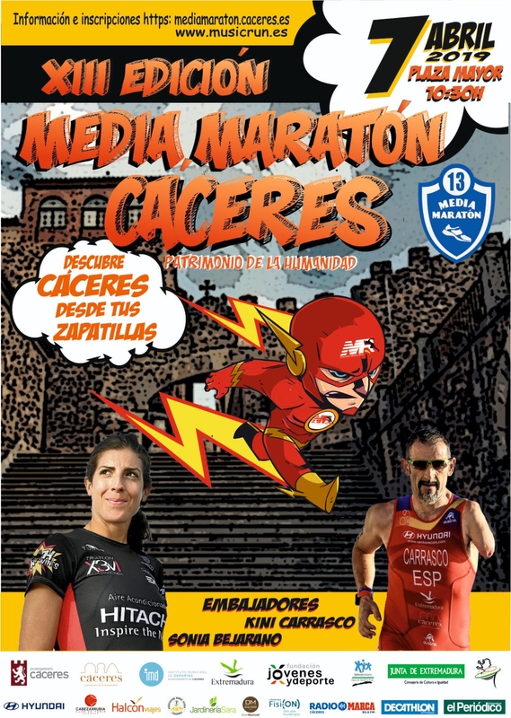 Casi seiscientos deportistas confirmados ya en la nueva Media Maratón de Cáceres