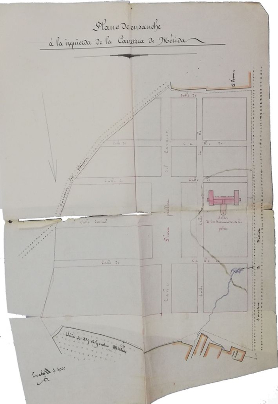 El Palacio de la Isla expone como documento del mes de marzo el Proyecto de ensanche de la parte izquierda de la carretera de Mrida