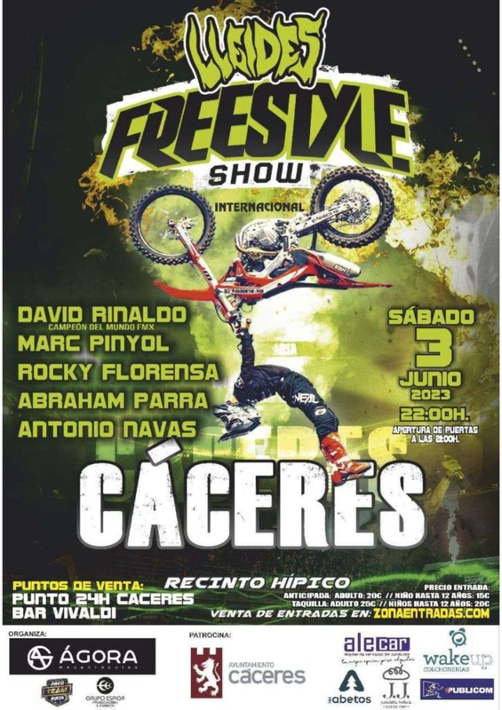 El espectáculo de motos Lleides Freestyle Show llega a Cáceres el 3 de junio