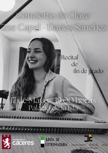 Concierto de clave recital de fin de grado profesional de Zoe Victoria Capel-Dabies Snchez en el Palacio de la Isla