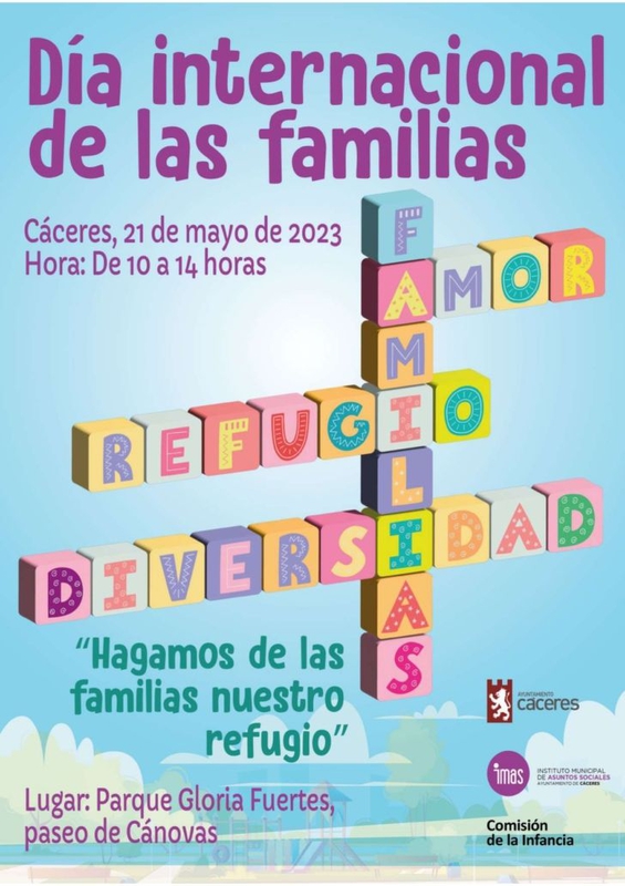 Cáceres conmemora el Día Internacional de las Familias con una jornada de convivencia intergeneracional