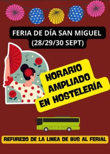 El Ayuntamiento de Cáceres refuerza la línea de autobús al Recinto Ferial y amplia el horario de cierre en hostelería con motivo de la Feria