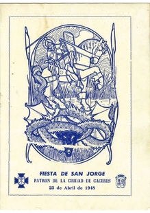 La concejalía de Cultura expone como ‘Documentos del mes’, el programa de la fiesta de San Jorge de 1948