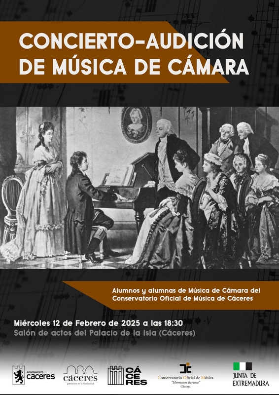 Alumnos y alumnas de música de cámara del Conservatorio ofrecen un concierto-audición en el Palacio de la isla