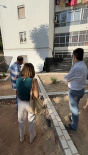 El Ayuntamiento de Cáceres acondiciona varias plazoletas en la Avenida de la Hispanidad