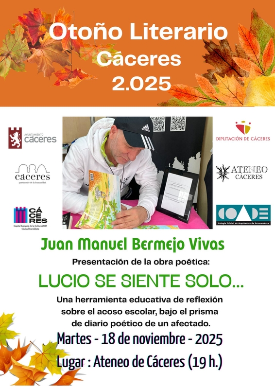 La VI edición del Otoño Literario continúa esta semana con cuatro presentaciones, una para los jóvenes