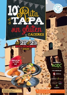 El Ayuntamiento de Cáceres apoya a la Asociación de Celíacos de Extremadura en la X Ruta de la Tapa Sin Gluten
