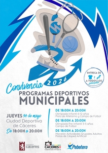 El Ayuntamiento de Cáceres celebra la gran fiesta de clausura de los programas deportivos municipales de 2025/2026 