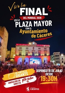 El Ayuntamiento instalará una pantalla de grandes dimensiones en la Plaza Mayor para seguir la final del Mundial