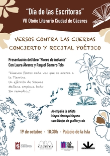 El Ayuntamiento se suma a la celebración del XI Día de las Escritoras con un encuentro que une poesía, música y arte